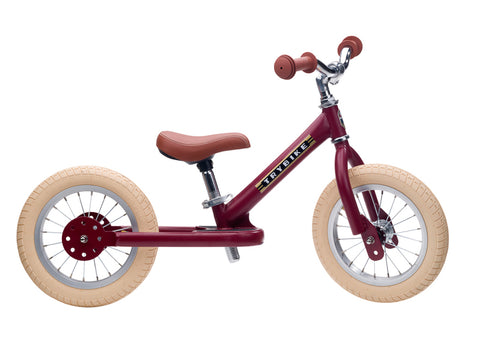 Convertible Trike & Balance Bike - Matte Red - Trybike