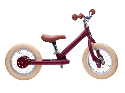 Convertible Trike & Balance Bike - Matte Red - Trybike