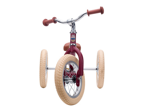 Convertible Trike & Balance Bike - Matte Red - Trybike