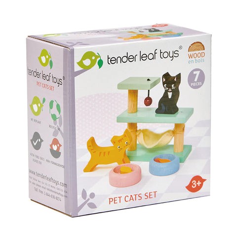 Pet Cats Wooden Set - Tender Leaf Toys