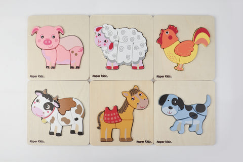 Farm Chunky Puzzles - Kaper Kidz