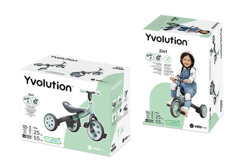 Velo Trike 2 in 1 (Green) - Yvolution