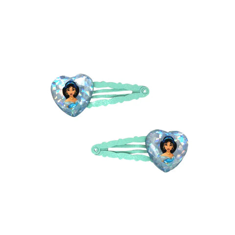 Disney Jasmine Heart Gem Snapclips - Pink Poppy