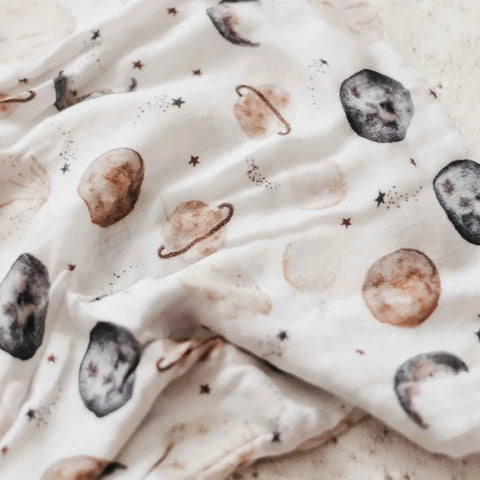 Bamboo Muslin Swaddle - Ken - Bencer & Hazelnut