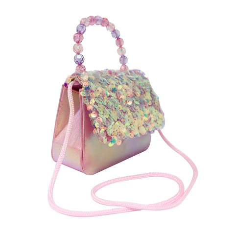 Dazzling Sequin Handbag - Pink Poppy