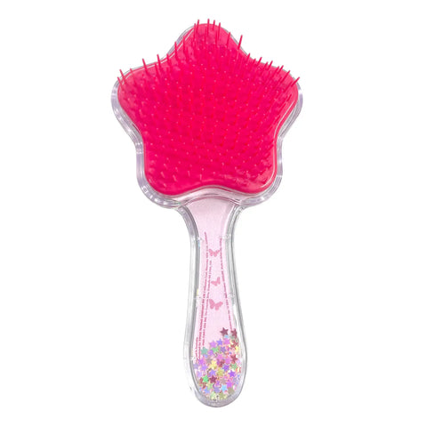 Enchanted Mermaid Dazzling Butterfly Hair Brush  - Pink Poppy