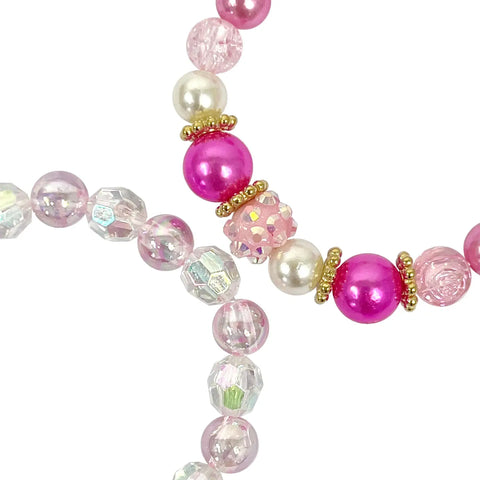 Mermaid Pearl Bracelet Set - Pink Poppy