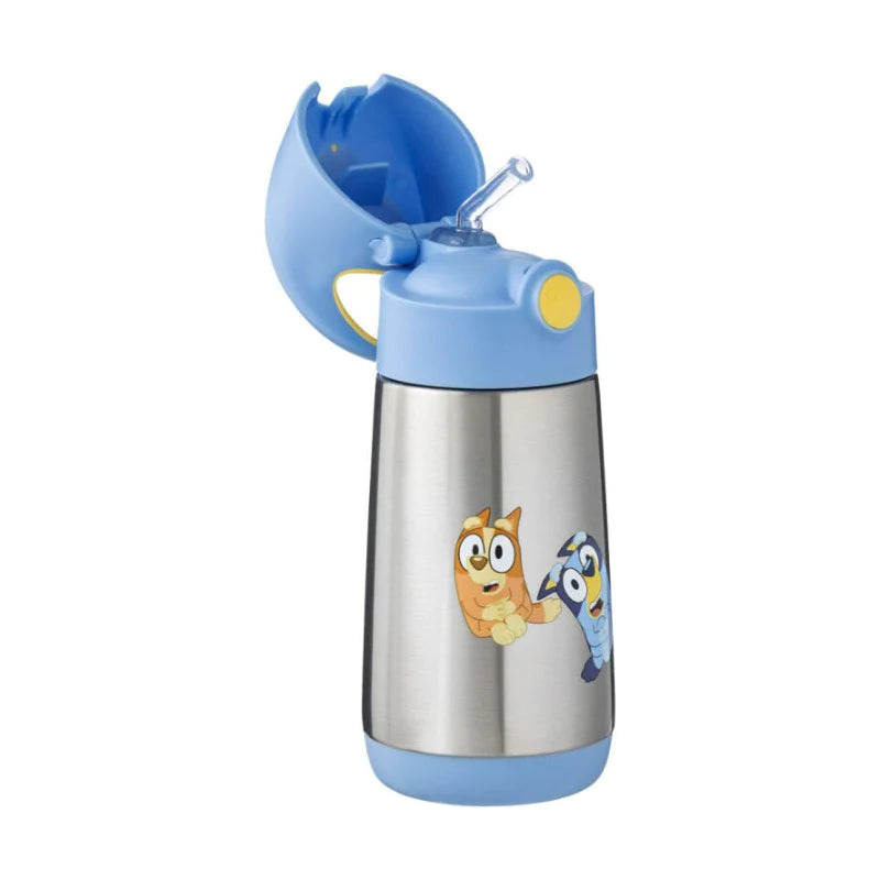 BLUEY Water Bottle Sippy Cup Straw Top BPA-FREE Kid Drink Cartoon