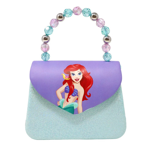 Disney Princess Ariel Mermaid Print Handbag - Pink Poppy