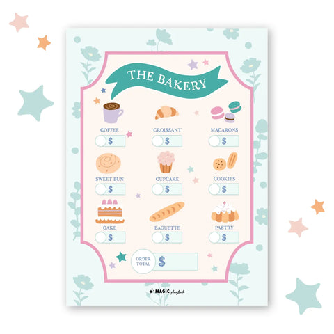 The Bakery Pretend Play Notepad - The Magic Playbook