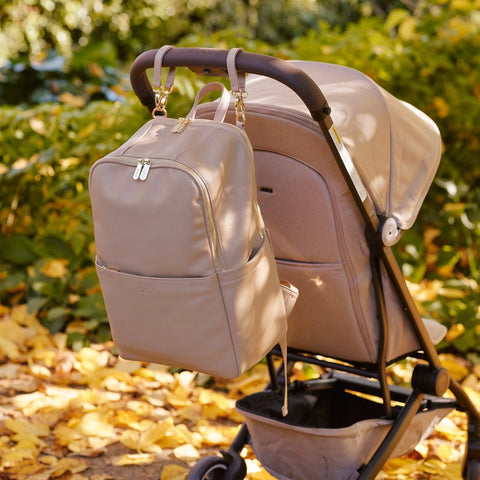 Multitasker Nappy Backpack - Oat Vegan Leather - OIOI