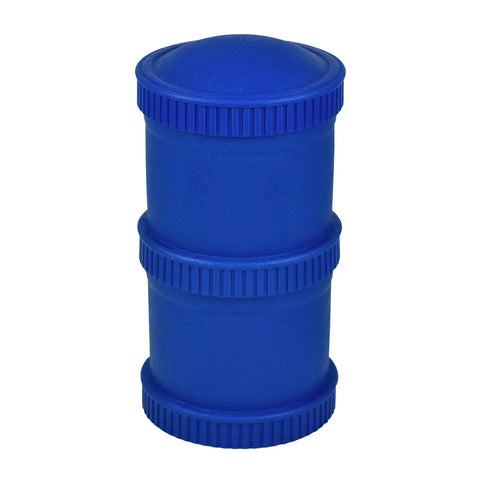 Snack stack 2 pods with lid Navy Blue - RePlay