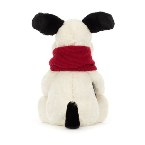 Bashful Winter Puppy Black & Cream - Jellycat