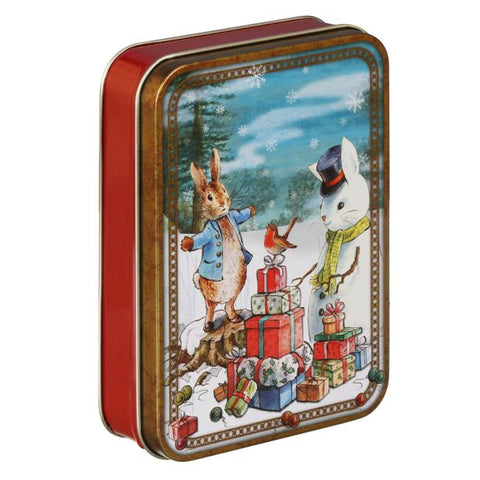 Peter Rabbit Christmas Small Rectangle Tin