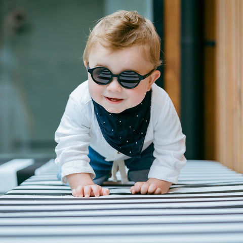 Baby T-Shades 0-2 Years with Adjustable Head Strap - Matte Black - BukiBaby Sunglasses