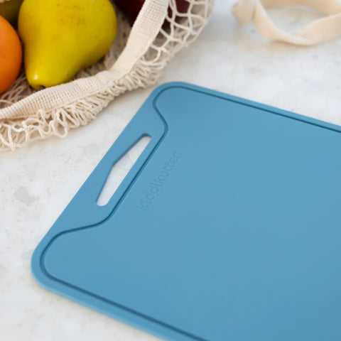 Silicone Cutting Board Sky Blue - Kiddikutter