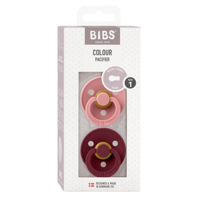 Bibs Dummies - Size One - Dusty Pink / Elderberry - BIBS Denmark