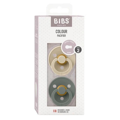 Bibs Dummies - Size Two - Vanilla / Pine - BIBS Denmark