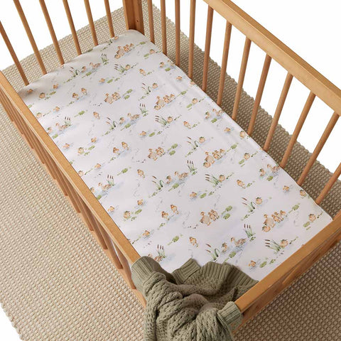 Duck Pond Cot Sheet - Snuggle Hunny