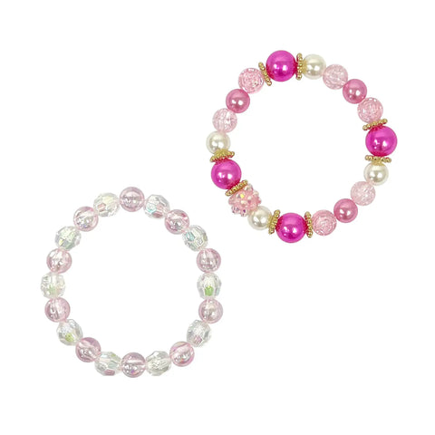 Mermaid Pearl Bracelet Set - Pink Poppy