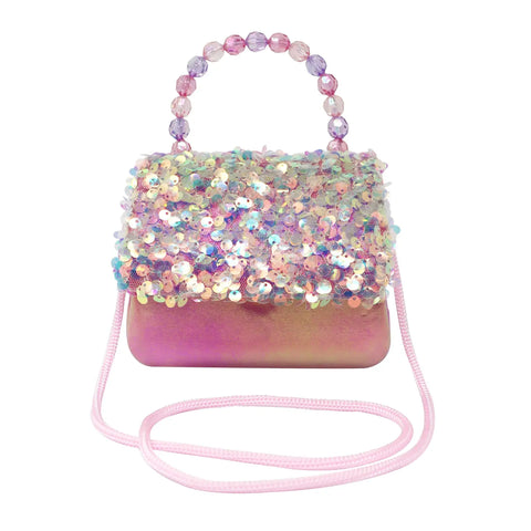 Dazzling Sequin Handbag - Pink Poppy