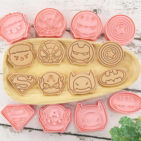 Cookie Mould Cutter - Superhero- 8 Pieces - Mum Made Yum