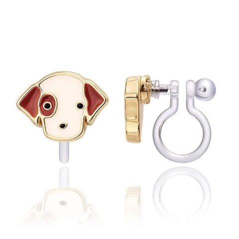 Clip On Cutie Earrings- Perky Puppy - Girl Nation