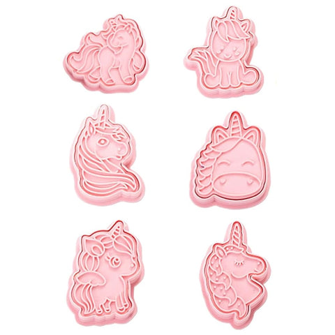 Cookie Mould Cutter - Unicorns - 6 Pieces - Mum Made Yum