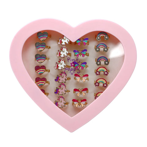 Rainbow Fantasy Rings - Pink Poppy