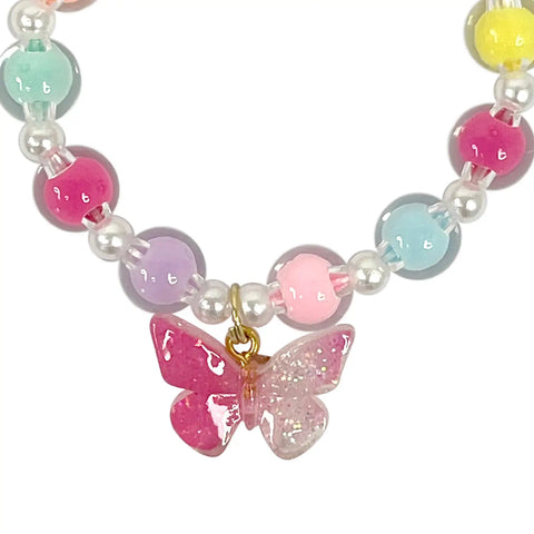 Butterfly Bracelet - Pink Poppy