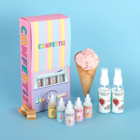 Ice Cream Scented Perfume Making Kit - Confetti Blue