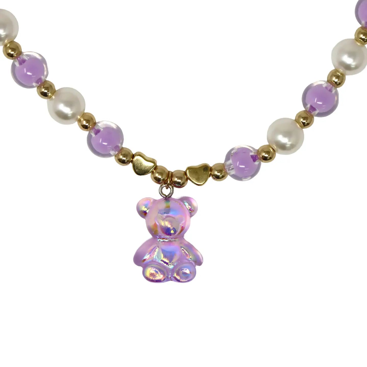 Dreamland Gummy Bear Necklace - Pink Poppy
