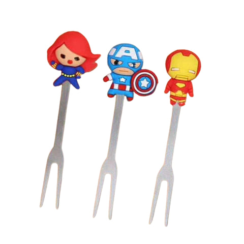 Food Picks/ Forks - Avengers (8 Pieces) - Mum Made Yum