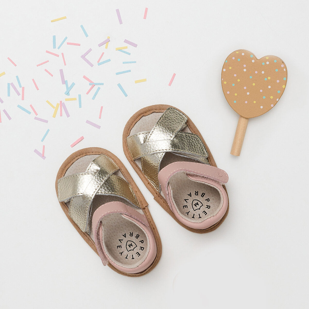 Criss Cross Blush Gold Sandal Pretty Brave DISCOUNTED Peppa Penny