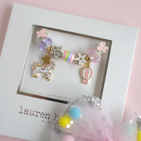 Unicorn Carousel Charm Bracelet - Lauren Hinkley