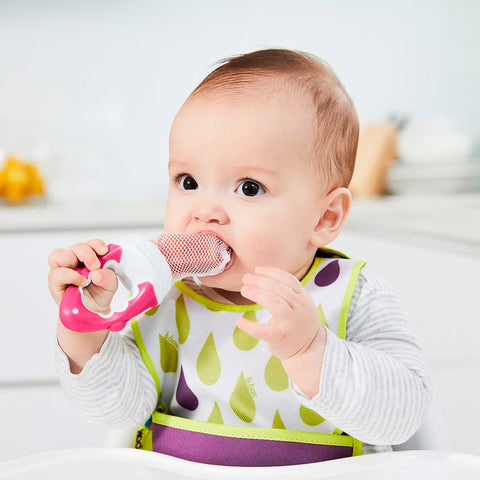 Silicone Fresh Food Feeder - Raspberry - B Box