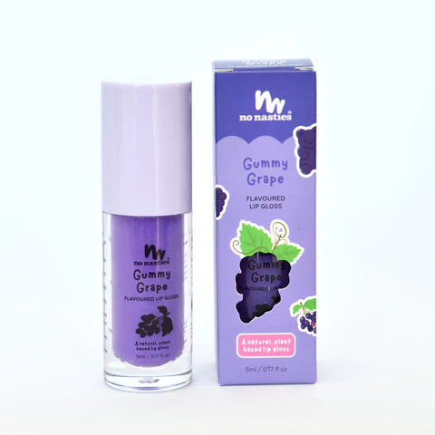 Natural Kids Lip Gloss Wand - Gummy Grape - No Nasties