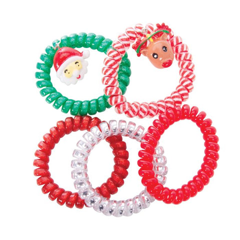 Festive Spiral Hair Ties - IS GIFT