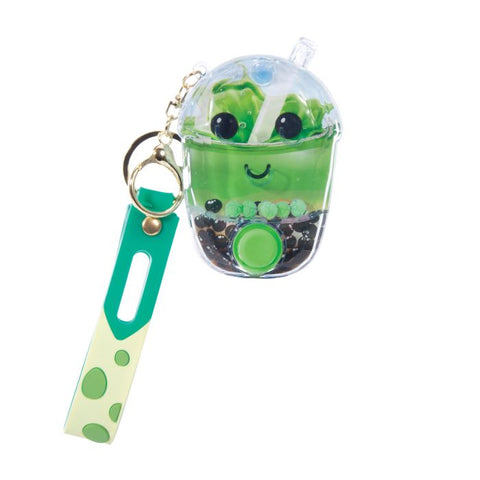 Water Filled Games Keychain - Bubble Tea - IS GIFT