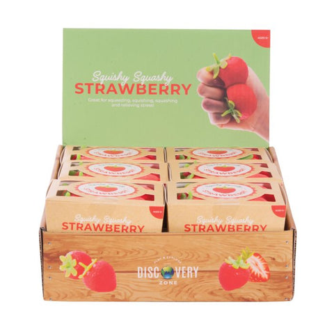 Squishy Strawberry - 4 piece set - IS GIFT