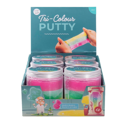 Glow in the Dark Tri-Colour Putty - IS GIFT