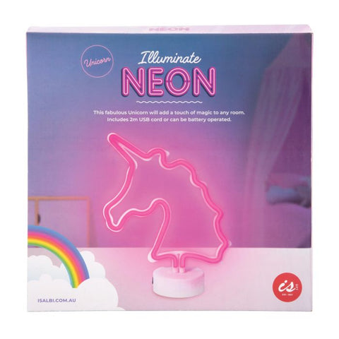 Illuminate Neon Pink Unicorn Light - IS GIFT