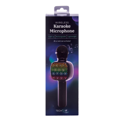 Wireless Karaoke Microphone Black - IS GIFT