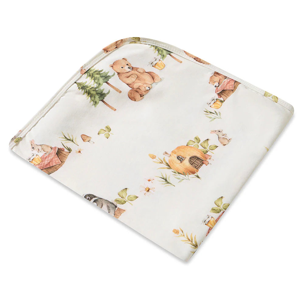 Bears Organic Jersey Wrap & Beanie Set - Snuggle Hunny