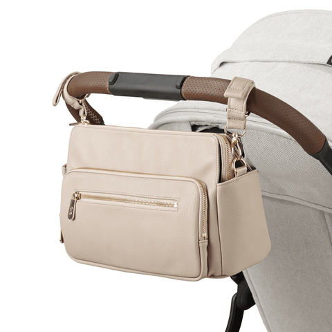 Multitasker Pram Caddy - Oat Vegan Leather - OIOI