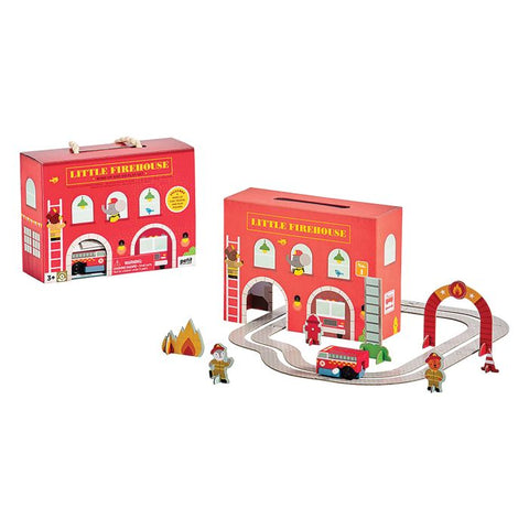 Firehouse - Wind up & Go play set - Petit College