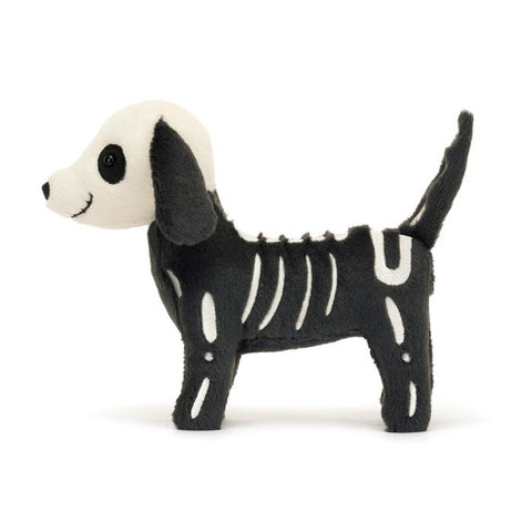 Skeledog Dan Black & White Dog - Jellycat