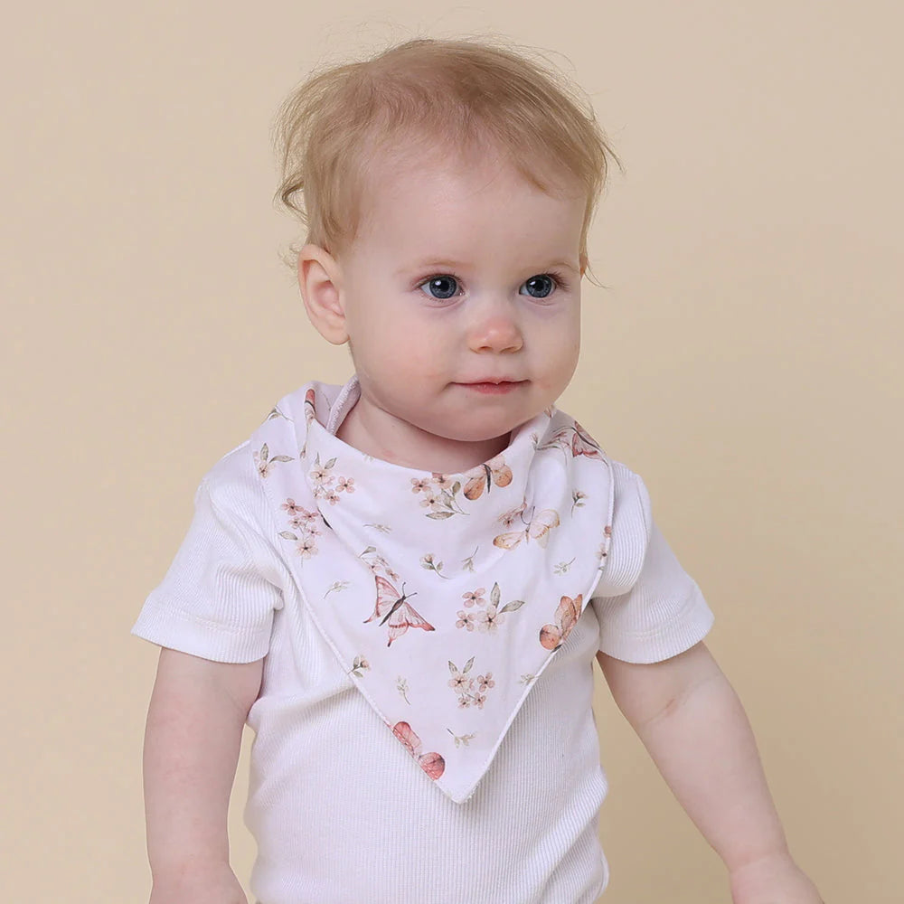 Butterfly Organic Dribble Bib - Snuggle Hunny