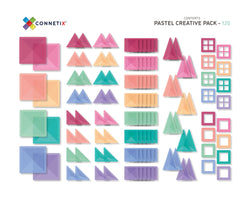 Pastel Creative Pack 120 pc - Connetix Tiles