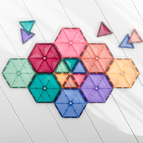 Pastel Geometry Pack 40 pc -  Connetix Tiles